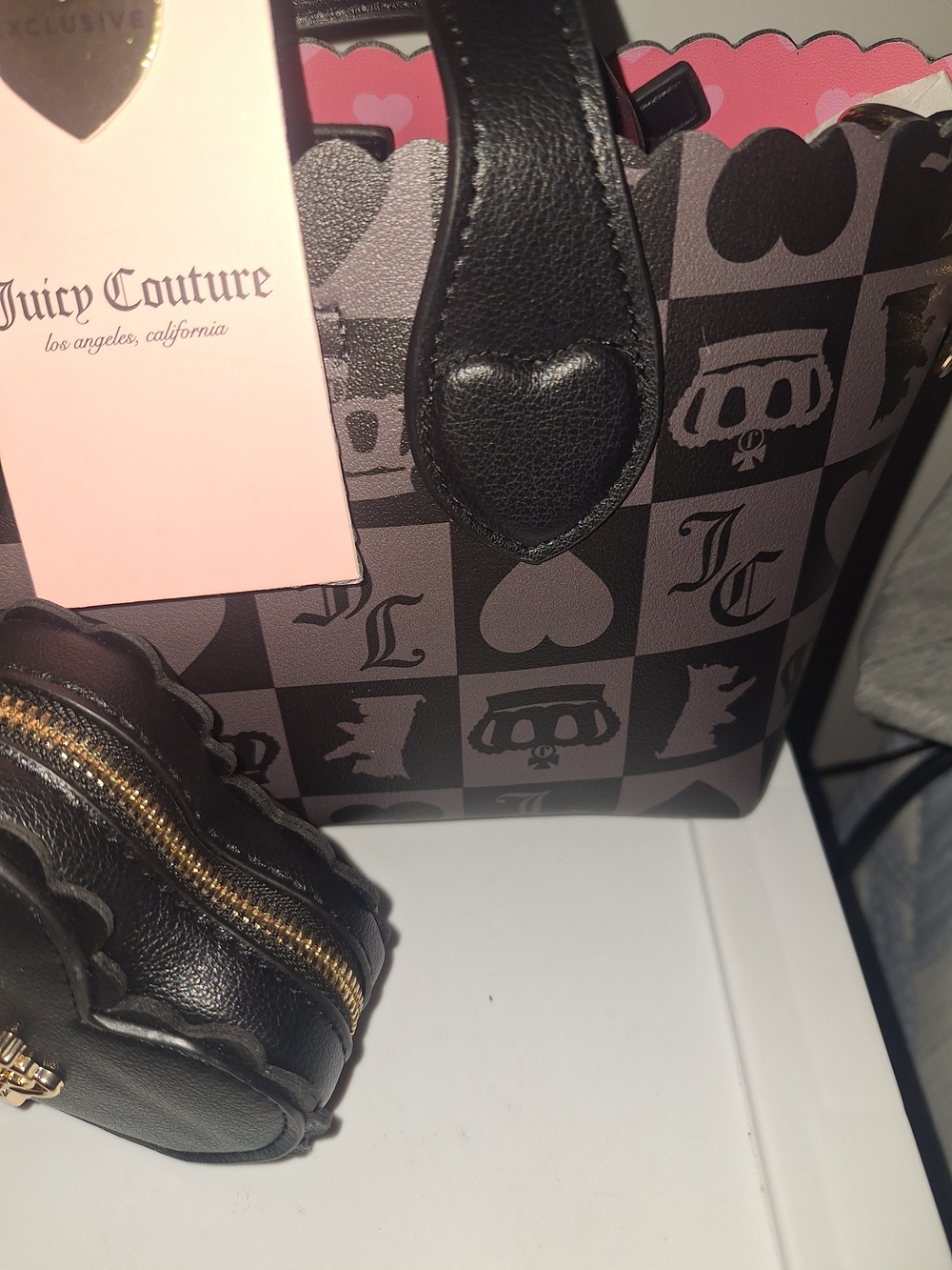 EXCLUSIVE Juicy Couture Black and Brown Signature Tote - Picture 3 of 8